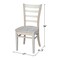 International Concepts Set of 2 Emily Side Chairs, Unfinished C-617P - alternate 4